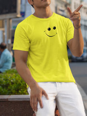 Men's New Yellow Smiley T-Shirt