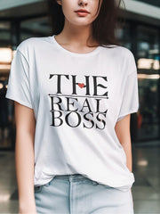 Women's Supima T shirt - The Real Boss