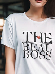 Women's Supima T shirt - The Real Boss