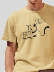 Men's Funny Cat Supima Cotton T-shirt