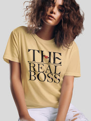 Women's Supima T shirt - The Real Boss