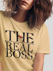 Women's Supima T shirt - The Real Boss