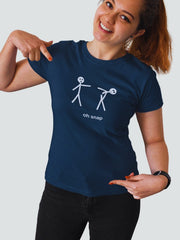 Women's Funny Supima T-shirt - Oh Snap