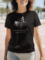 Women's Black Color Humor T-Shirt