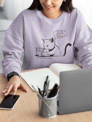 Women's Funny Cat Oversized Sweatshirt