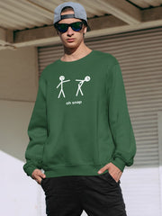 Men's Funny Oversized Sweatshirt - Oh Snap