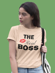 Women's Funny T Shirt - The Real Boss