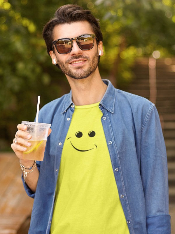 Men's New Yellow Smiley T-Shirt