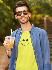 Men's New Yellow Smiley T-Shirt