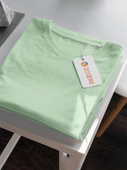 Men's Jade Color Regular Fit Plain T-Shirt