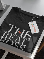 Men's Black T Shirt - The Real Boss