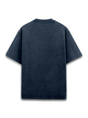 Oversized Navy Blue Biker T-shirt