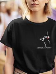 Women's Black T-shirt - Perfectly Imperfect