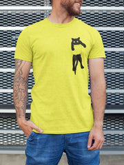 Men's T-Shirt - Cat On The pocket