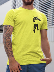 Men's T-Shirt - Cat On The pocket