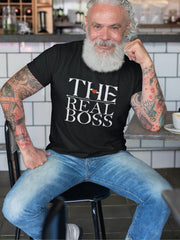 Men's Black T Shirt - The Real Boss