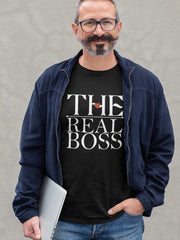 Men's Black T Shirt - The Real Boss