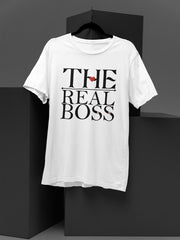 Women's White T-Shirt - The Real Boss