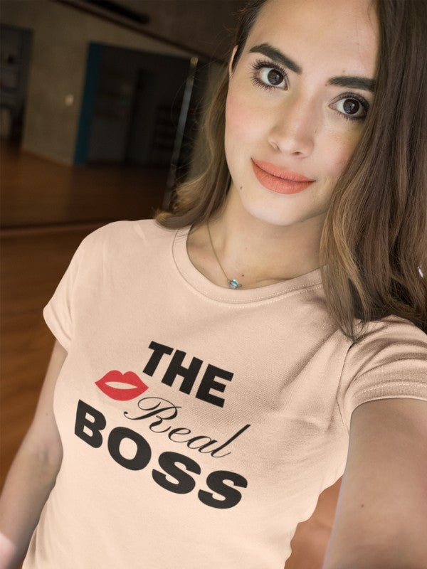 Women's Funny T Shirt - The Real Boss