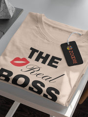 Women's Funny T Shirt - The Real Boss