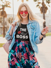 Women's Funny T Shirt - The Real Boss