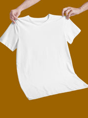 Women's White Color Plain T-Shirt