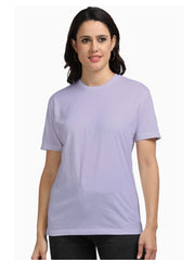 Women's Lavender Supima Cotton Plain T-shirt